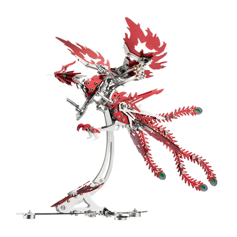 Mechanical Pterosaur  Bumblebee Phoenix Mechanical Ornithopter Metal Assembling Model Educational Toys