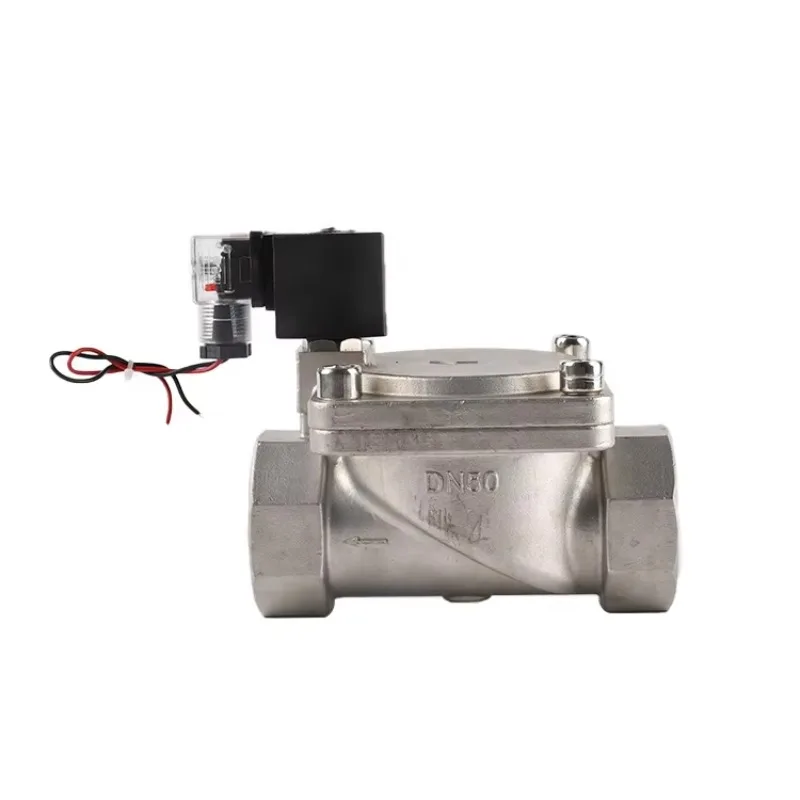 

Factory Customized High Pressure Resistant DC24V 304 Stainless Steel pilot Solenoid Valve for Pass Through Water