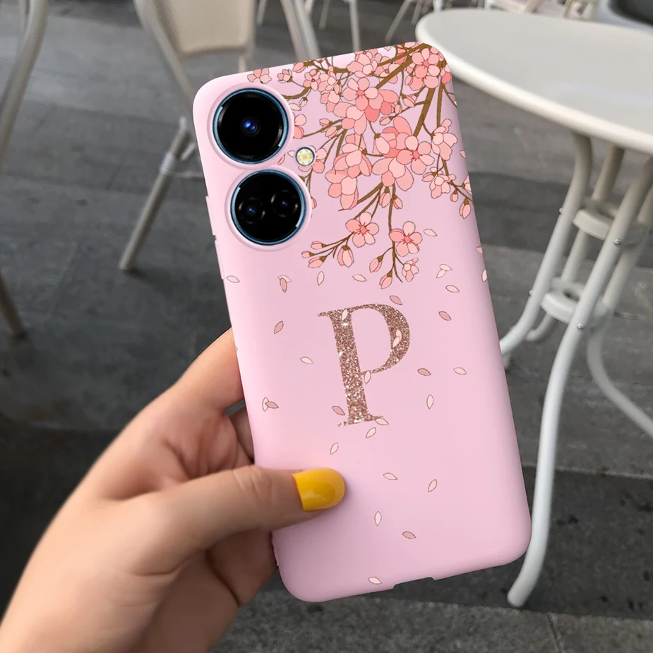 For Tecno Camon 19 Case New Fashion Crown Letters Cover Soft Silicone Case For Tecno Camon 19 Neo Camon19 Pro 5G Back Cover Capa