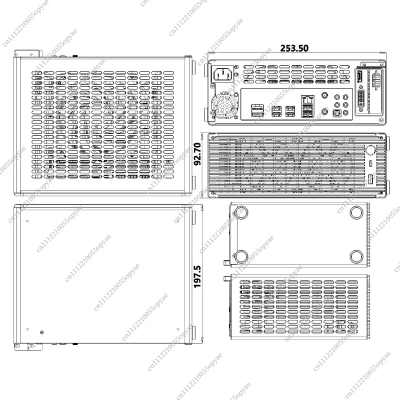 ZS D2 ITX Half Height Knife Card Computer Case Version V2 4.6L All Aluminum Small Form Factor Case
