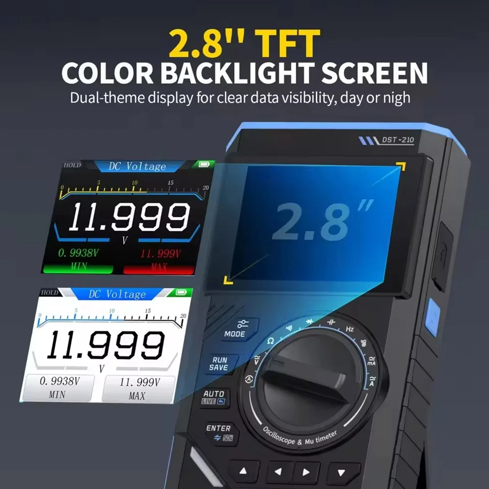 Laboratory Testing Black Signal Generator DST-210 10 MHz Bandwidth 2.8-inch TFT Display For Electronics Testing
