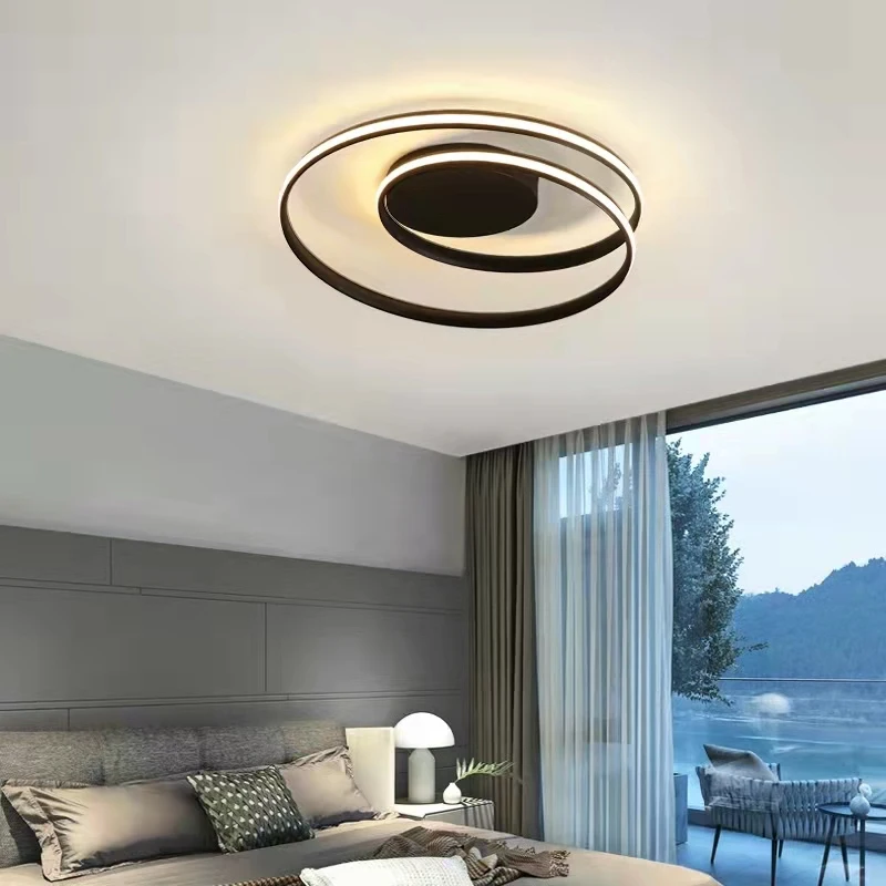 

Simple Colorful Round Acrylic Ceiling lights creative living room bedroom children's room aisle LED ceiling lamp