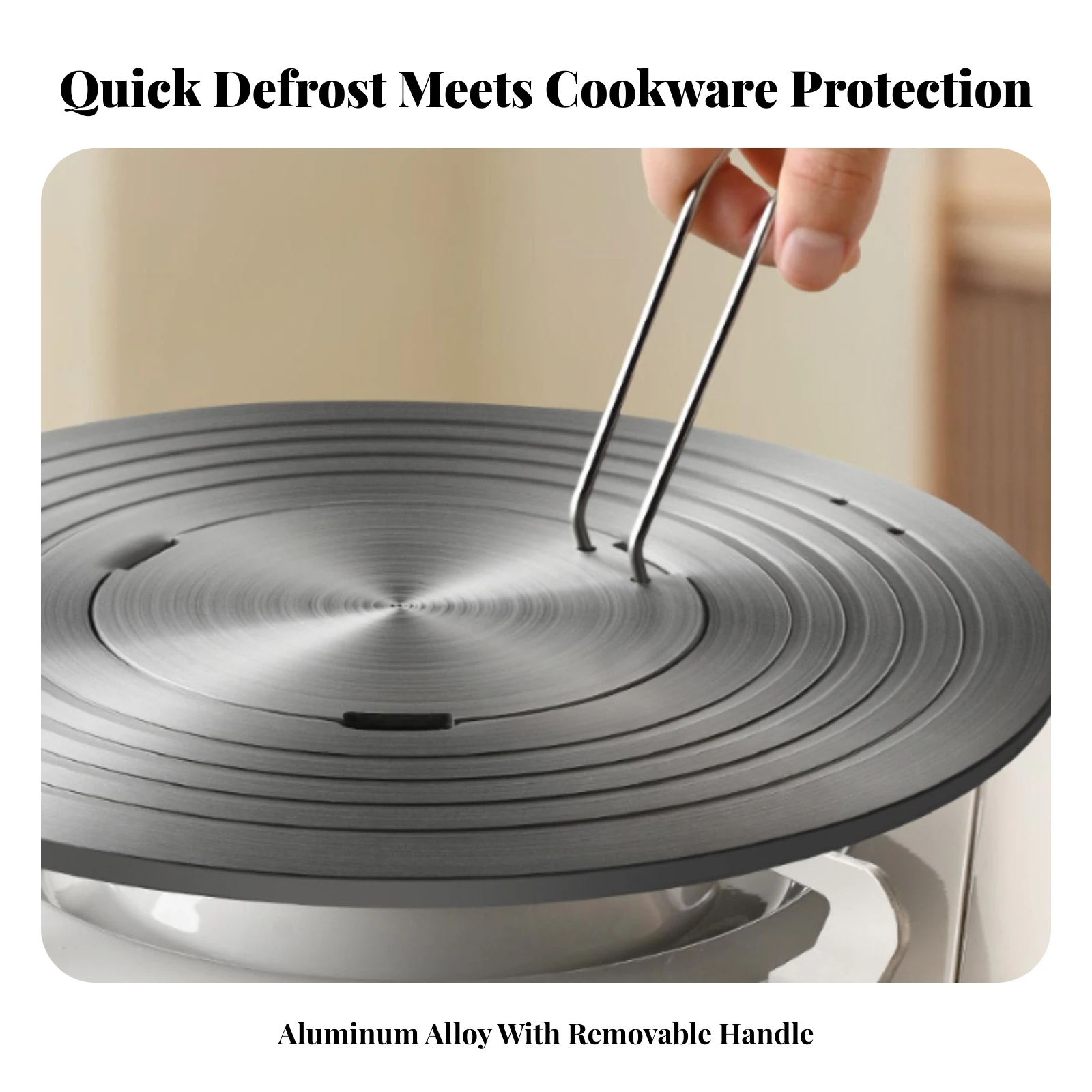 Gas Stove Heat Conduction Plate Sturdy Defrosting Tray Simmer Disc Environmentally Friendly for Gentle Heating