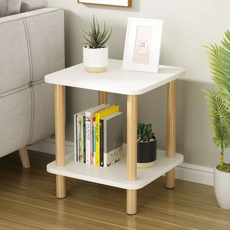 Mini Nordic Sofa Side Table Small Coffee Simple Side Table Living Room Mobile Small Corner Bedside Small round Table