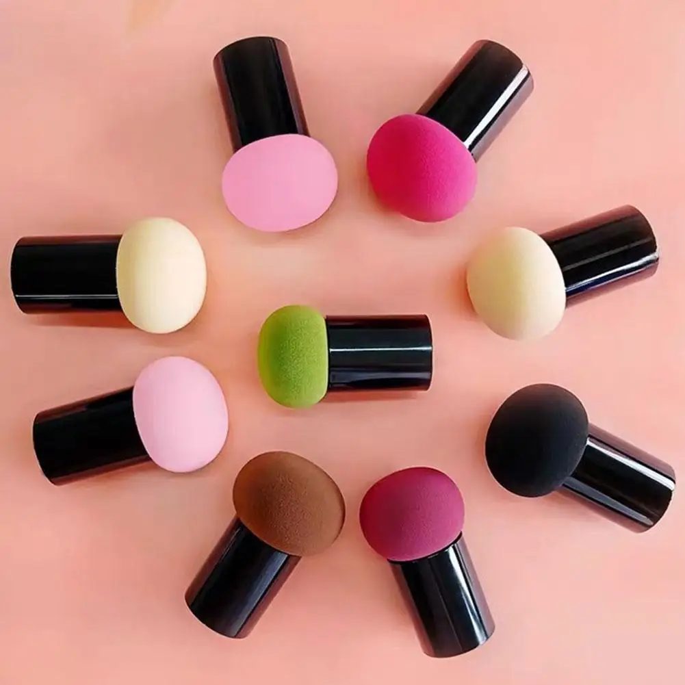 Random Color Mushroom Head Cosmetic Puff With Protective Cushion Powder Makeup Cap Puff Air Sponge Egg Makeup Loose Foundat W1V1