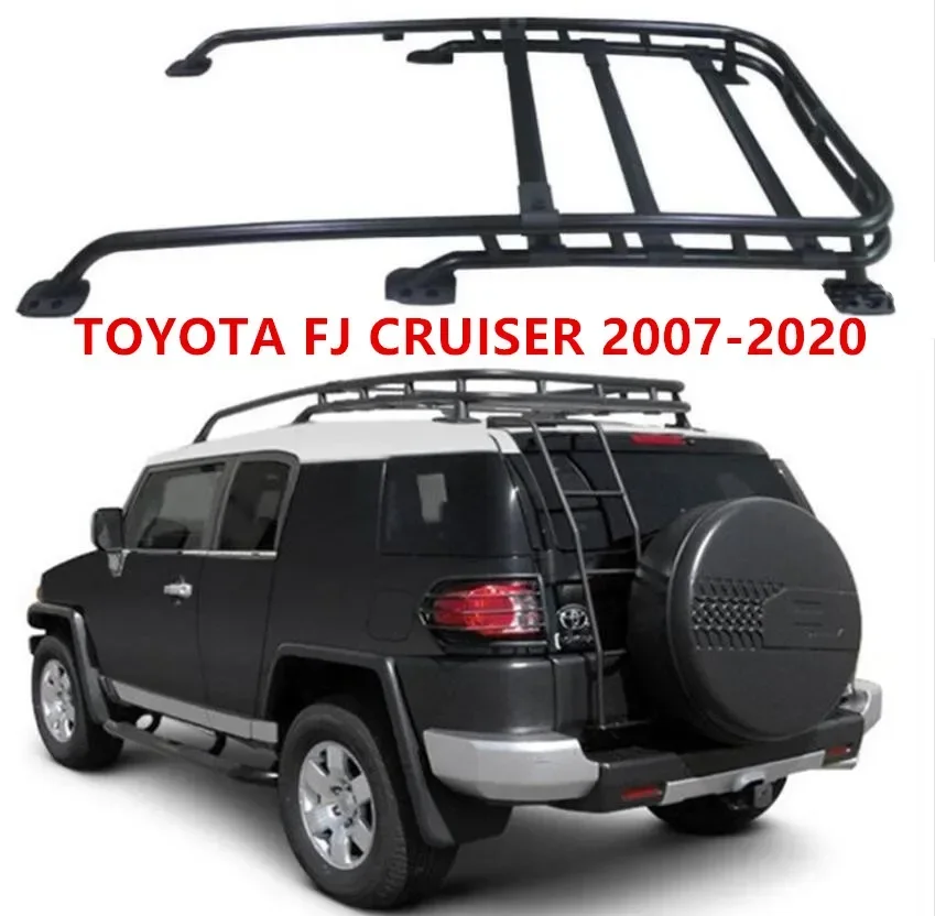 Roof Racks Fit For TOYOTA FJ CRUISER 2007-2020 Top Roof Rack Rail Luggage Cross bar Boxes Rear Door Tailgate Ladder Step Ladder