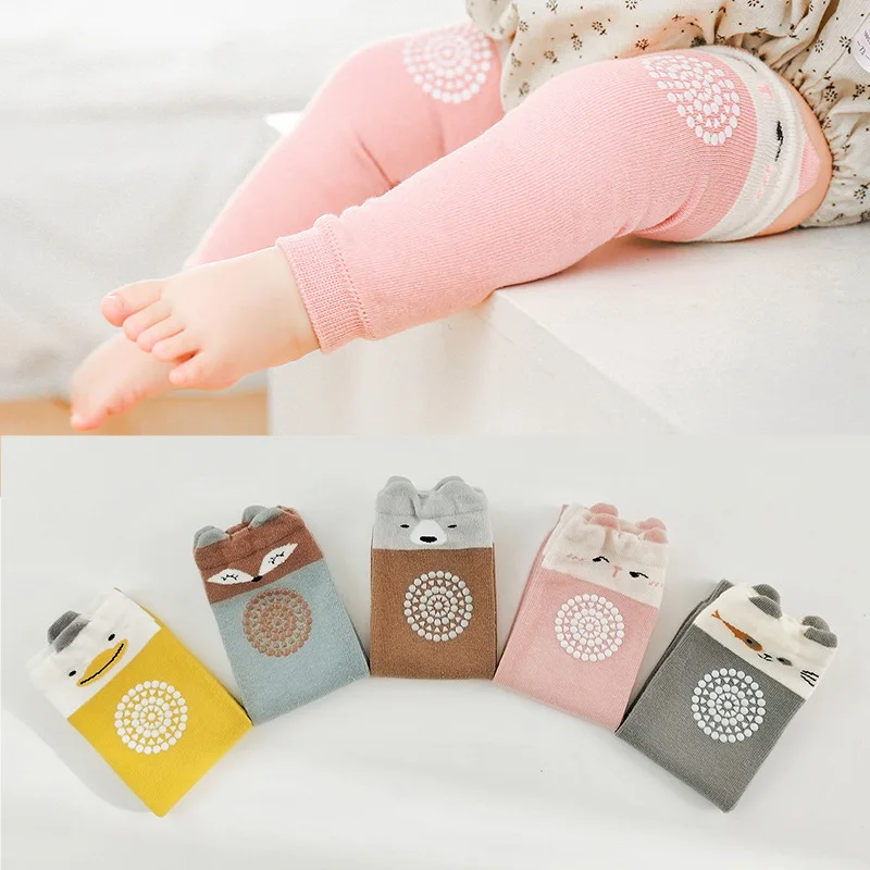 

Пара детских гольфов из чесаного хлопка с противоскользящими точками, мягкими и дышащими, для обучения ползанию малышей