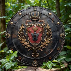 Royal Knight Round Aluminum Wall Art, Durable & Easy-To-Clean Metal Sign for Home, Office, Bar Decor, Perfect Gift for Soldiers