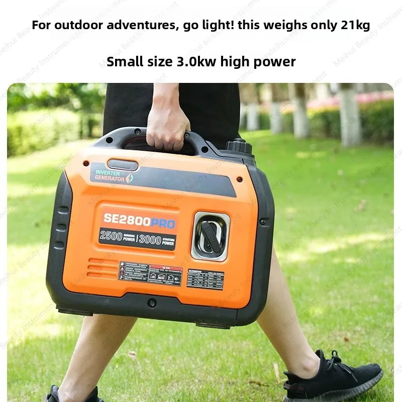Generator Household Micro 220V Silent Frequency Conversion 3kW RV Outdoor Portable Camping Portable