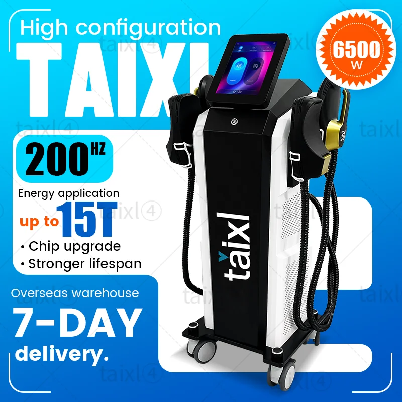 

TAIXL NEO EMS Body Sculpting Muscle Stimulate Electromagnetic Muscle Machine 4 Handles RF Stimulation Pads Optional In Sculpt