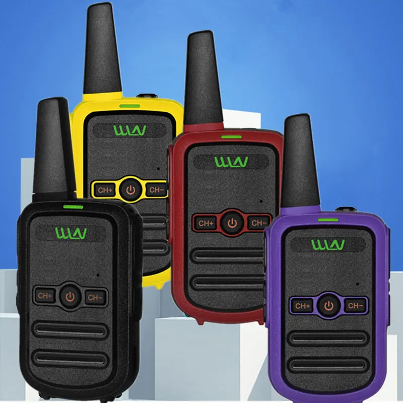 

2pcs WLN KD-C51 MINI Handheld Transceiver KD C51 Two Way Radio Ham Radio Station Walkie Talkie for Gift Kids Children