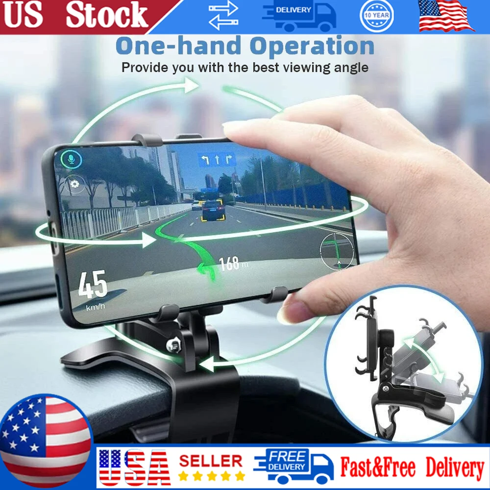 1PCS Quality Universal Car Phone Holder Portable 360° Degree