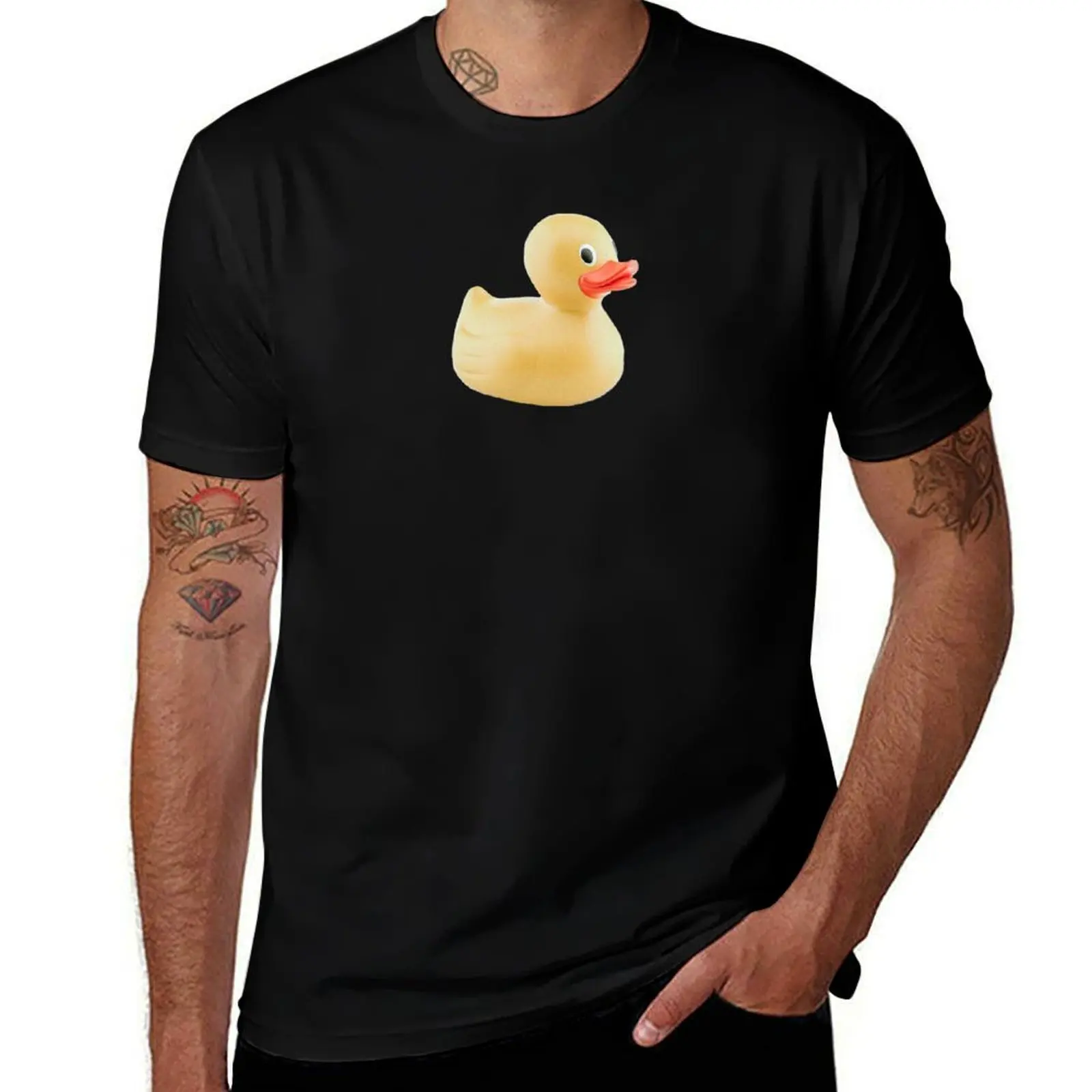 Vintage Rubber Duck inspired by Natalie Portman T-Shirt Casual Pattern Print Tee Shirt T-Shirt