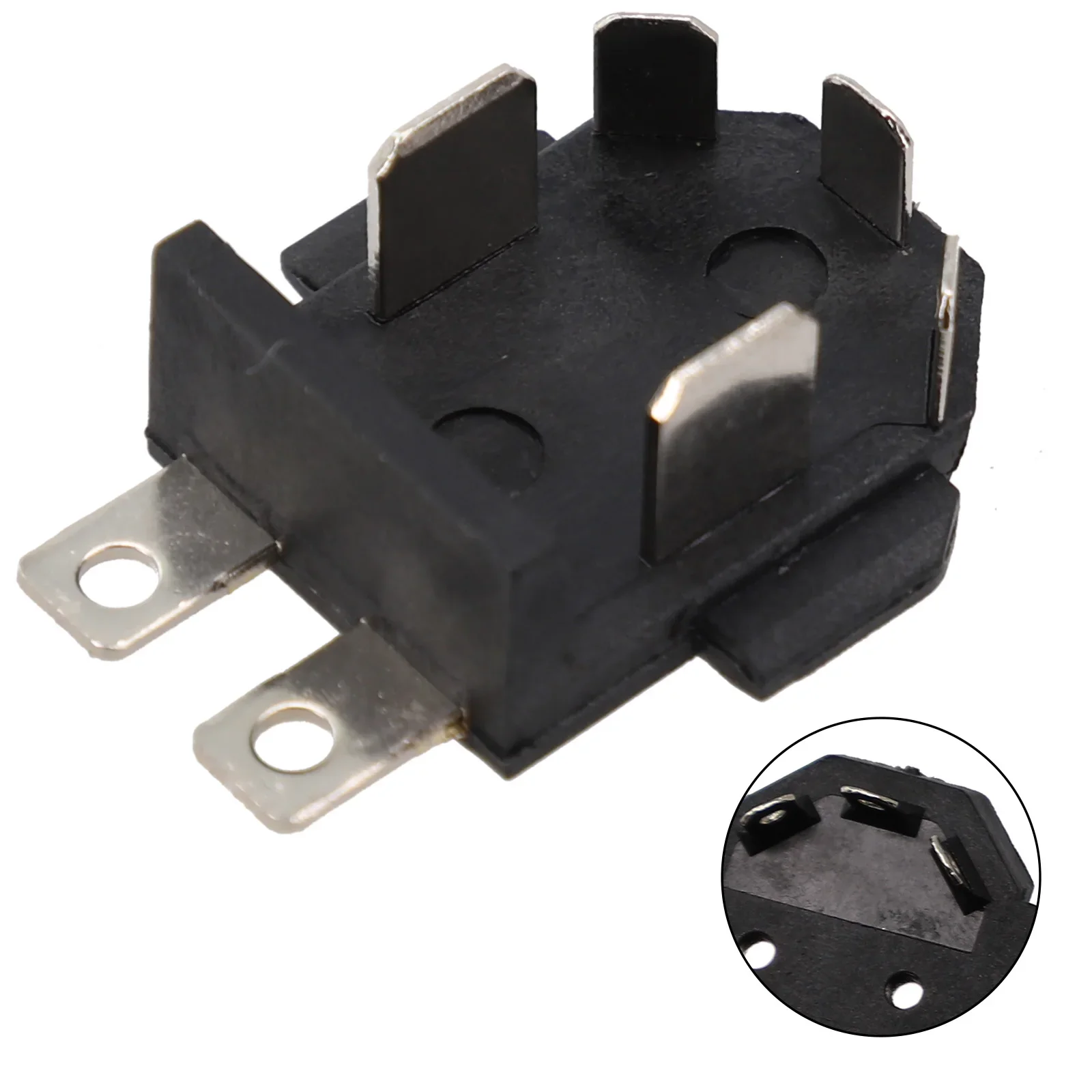 Battery Connector Terminal Block Replacement Battery Adapter Socket For Lithium Battery Black