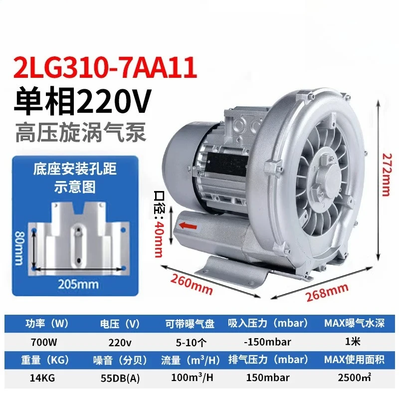 High Power Blower for Pond Aeration Industrial Vortex Pump Explosion Proof