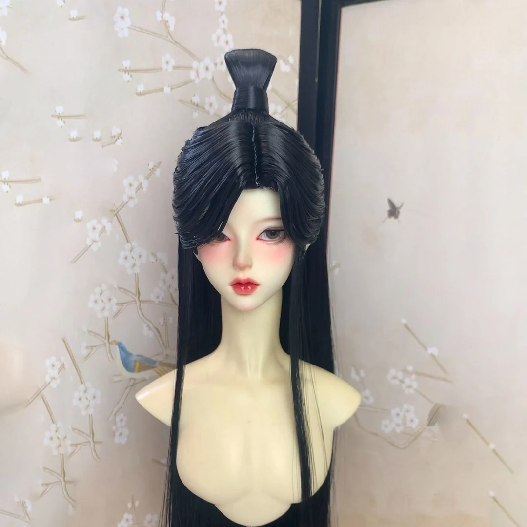 1/4 1/3 BJD Ancient Costume Wig Hanfu Long Hair Retro Samurai Wigs For BJD/SD MSD SD13 Girl SSDF ID75 Doll Accessories C2301