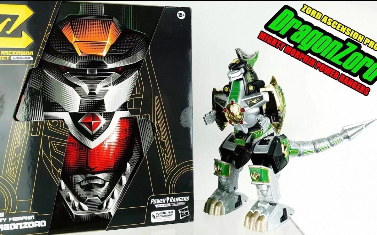 

In Stock Hasbrc PowerRanger Dinosaur Team Dragon God Sade Dragon Emperor Caesar Robot Anime Model Movable Doll Toy Collection