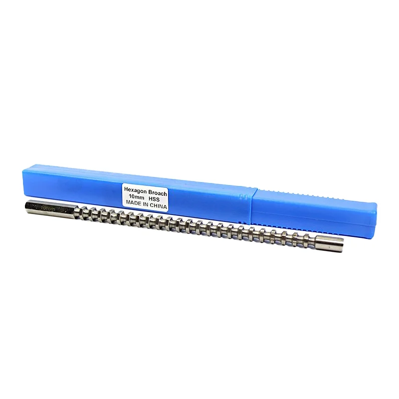 10mm Hexagon Broach Metric Size High Speed Steel Cutting Tool for Precision Engineering And Metalworking