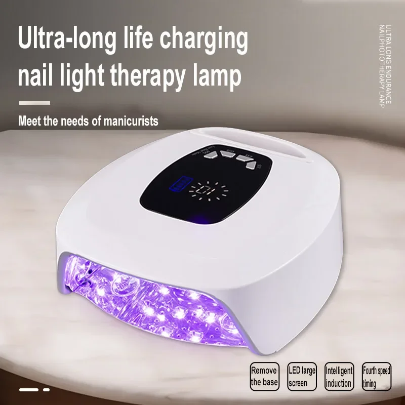 Rechargeable Battery UV Light Emitting Diode Nail Light 108 Watts Portable Nail Light Gel