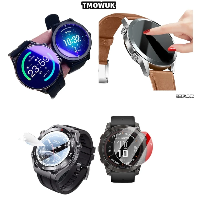 

For Garmin Fenix 7 7S 7X Pro Tempered Glass Screen Protector Smart Watch HD Anti-Scratch 9H Film