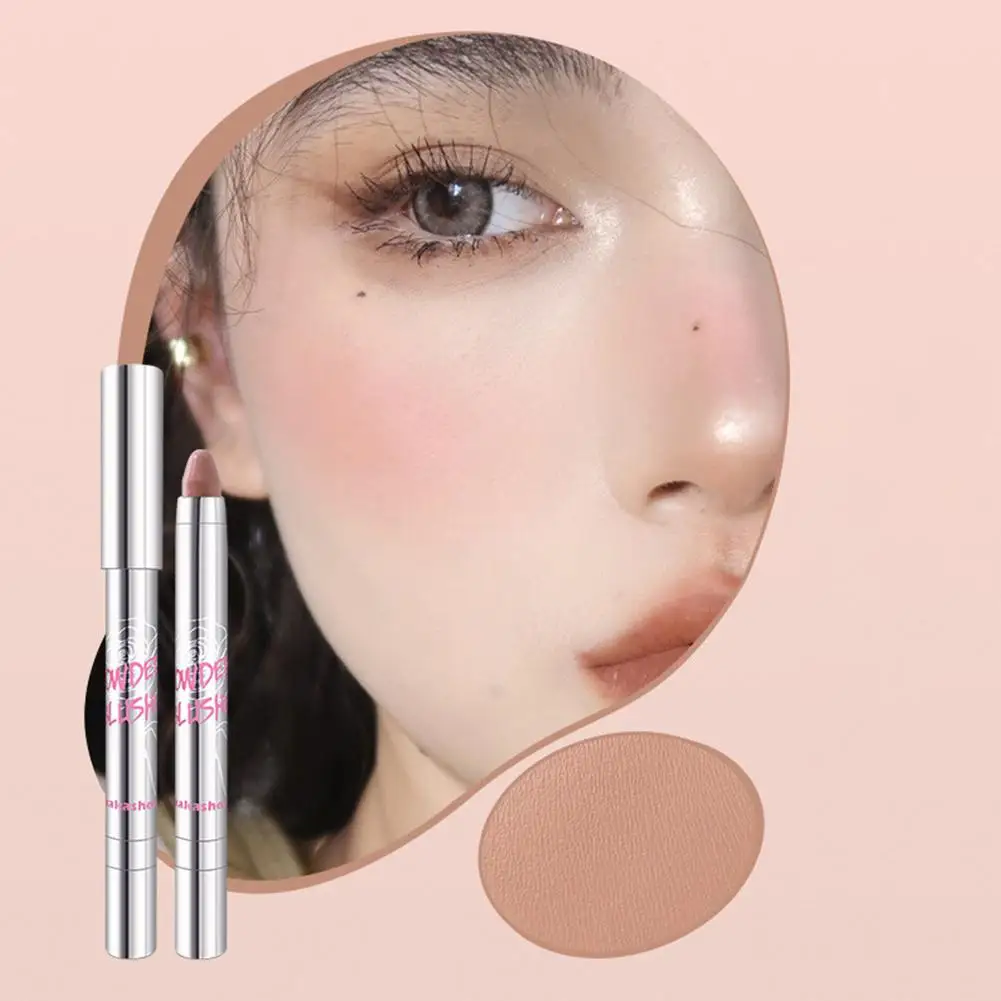 Blush Eyeshadow Pencil Cheek Eyes Base Contour Tint Blush Peach Korea Sweet Girl Stick Rouge Makeup Pen Face Pink Cosmetic K2K8