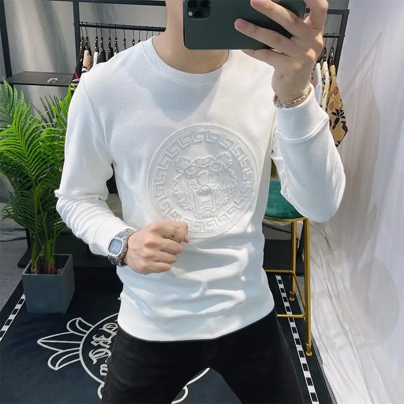 Men's hoodie Spring and Autumn New Tiger Long-sleeved Sweatshirt Personalized All-match Trendy Brand Pullover