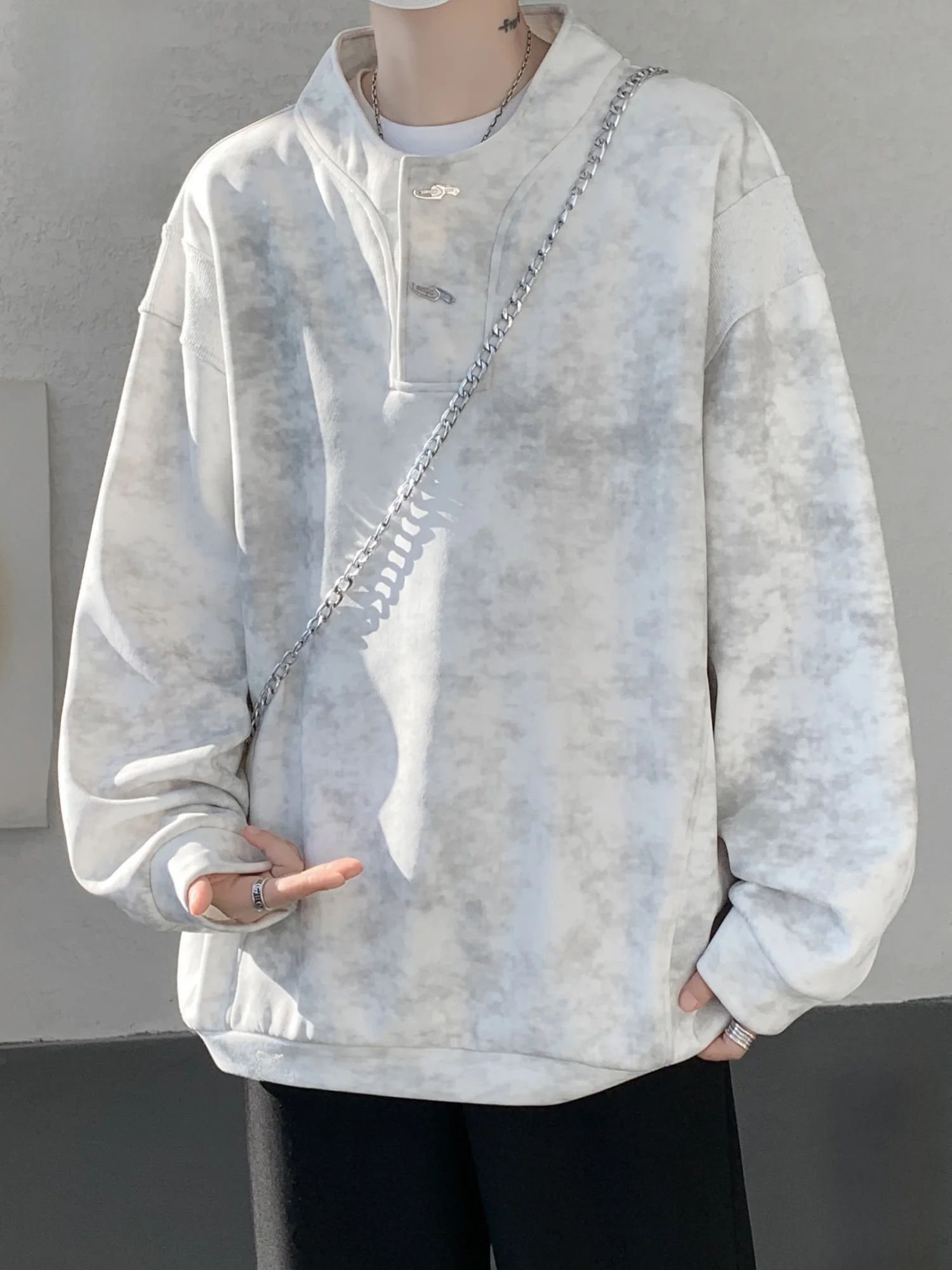 

PaulFrank Monkey Loose Tie Dye Long Sve Hoodie Men's Casual Spring New Chinese Sle Comfortable Polyester Fiber Clothing