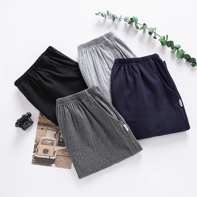 

Modal Men Pajama Shorts Summer Solid Color Elastic Waist Short Pants Casual Breathable Short Bottoms Sleepwear pijama hombre