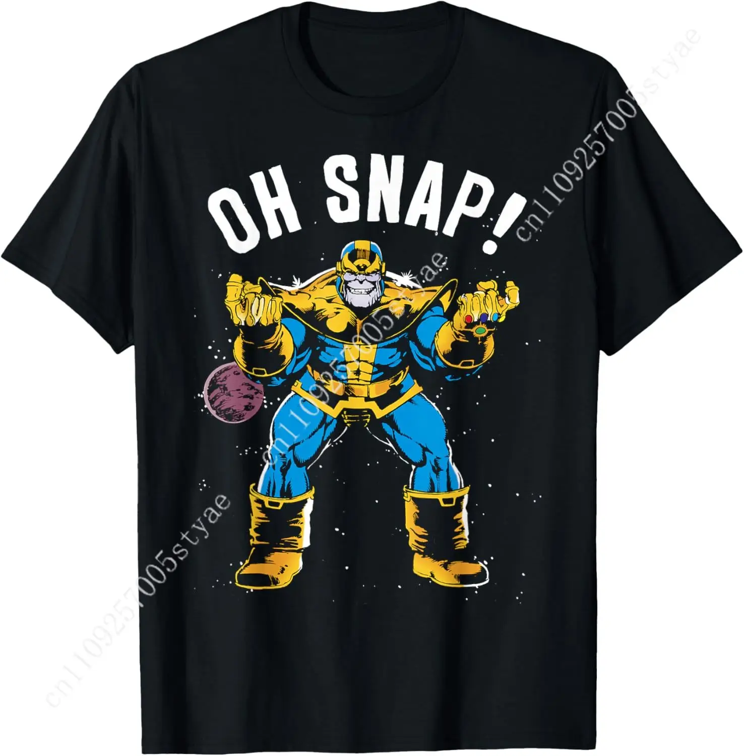 

Marvel Thanos Space Oh Snap! Retro Comic Style T-Shirt T-Shirt