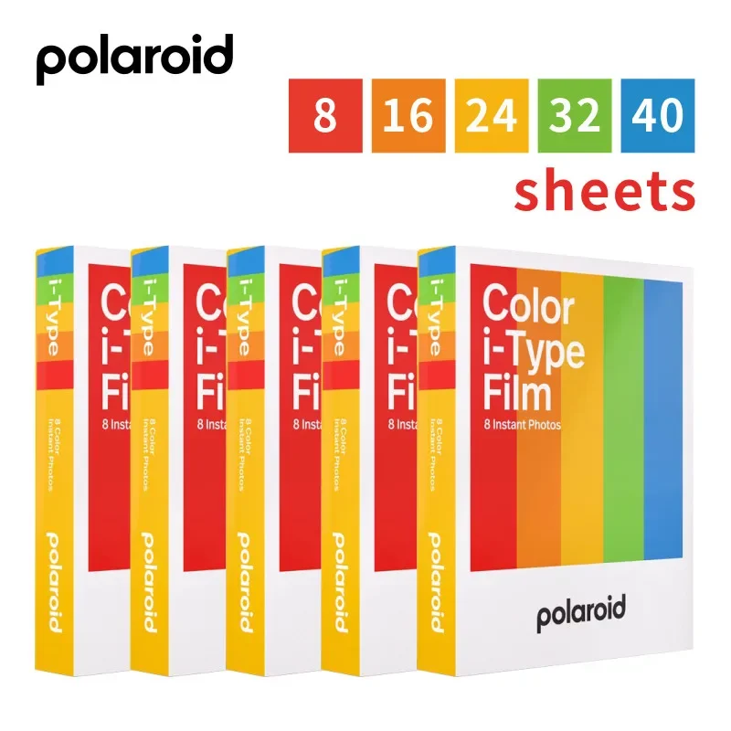 8-40Sheets New Genuine Polaroid Originals Instant I-type Film for Poloroid Camera Onestep2VF/ Onestep Plus /Now / Now Plus