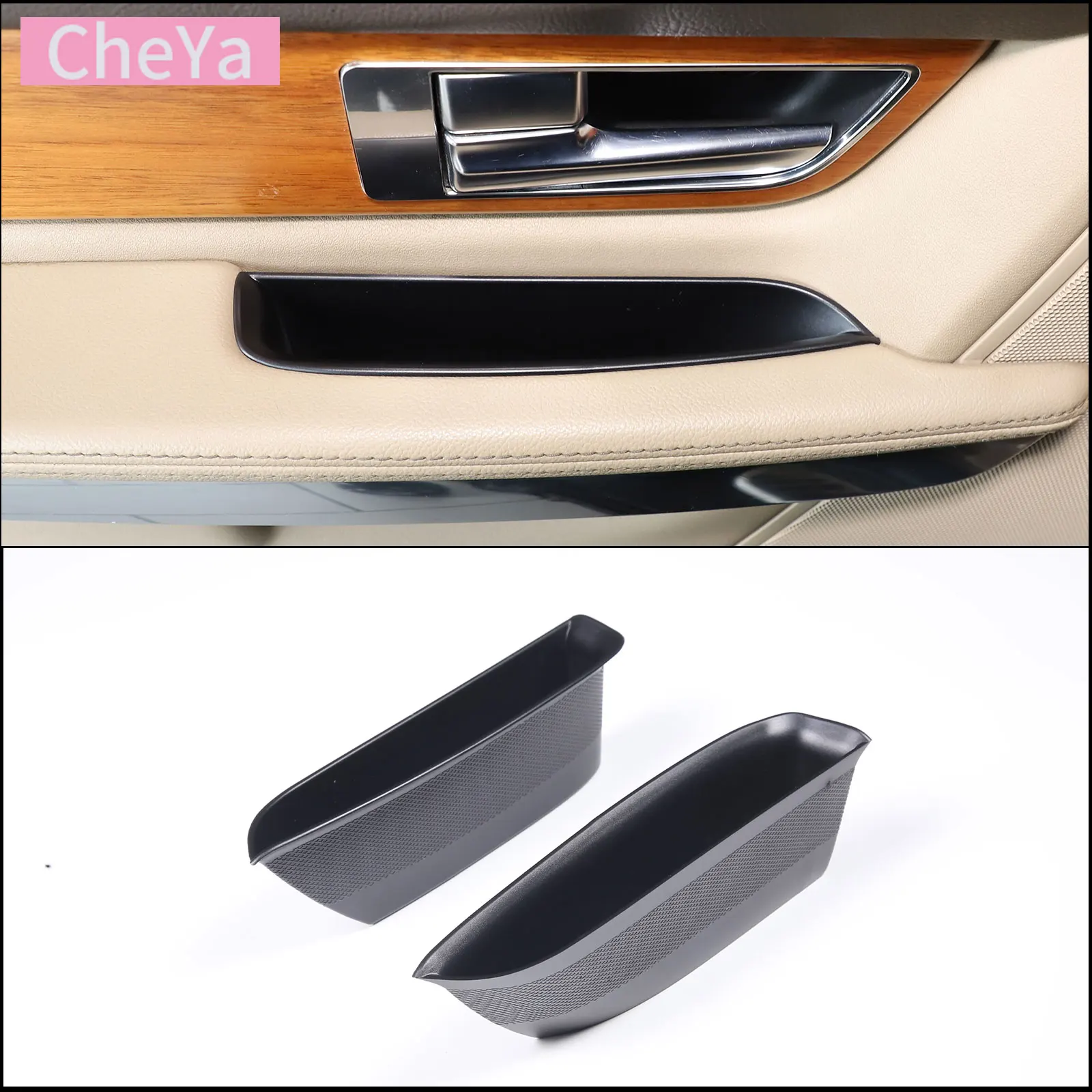 

For Land Rover Range Rover Sport RRS 2010-2013 Car Door Storage Box Container Holder Tray ABS Car door storage accessories 2 Pcs