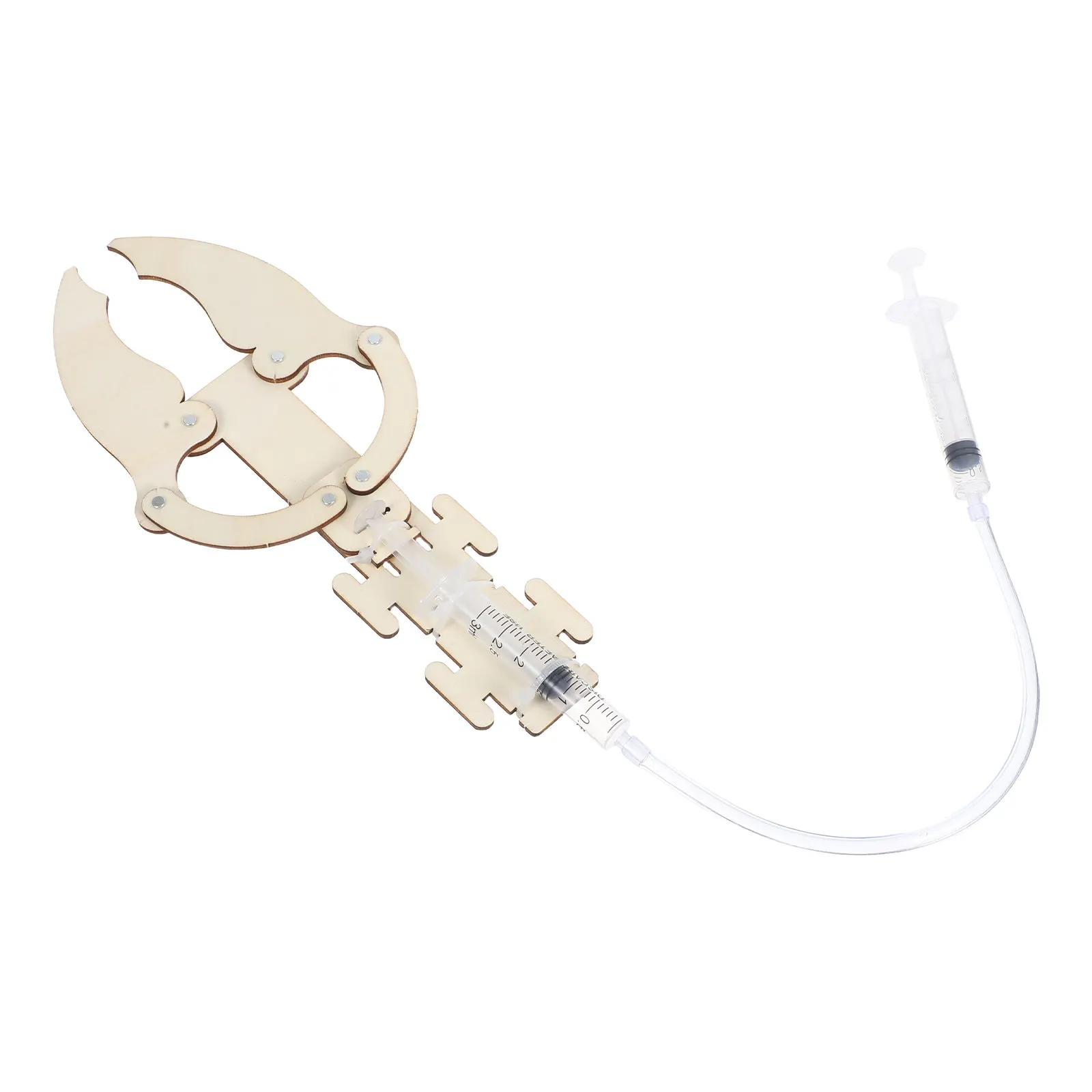 

3Sets Wooden Hydraulic Arm Kit Mechanical Engineering Stem Project for Boys Girls Bionic Robotic Hand Assembly Educational