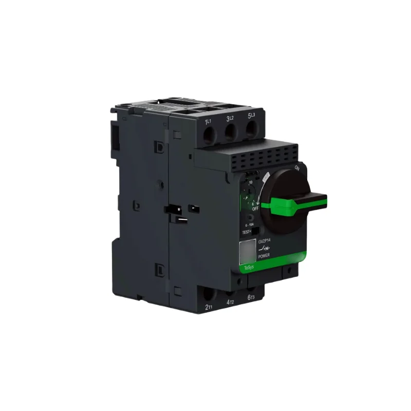 GV2P14 Motor circuit breaker, TeSys Deca, 3P, 6 to 10A, thermal magnetic, screw clamp terminals, rotary handle