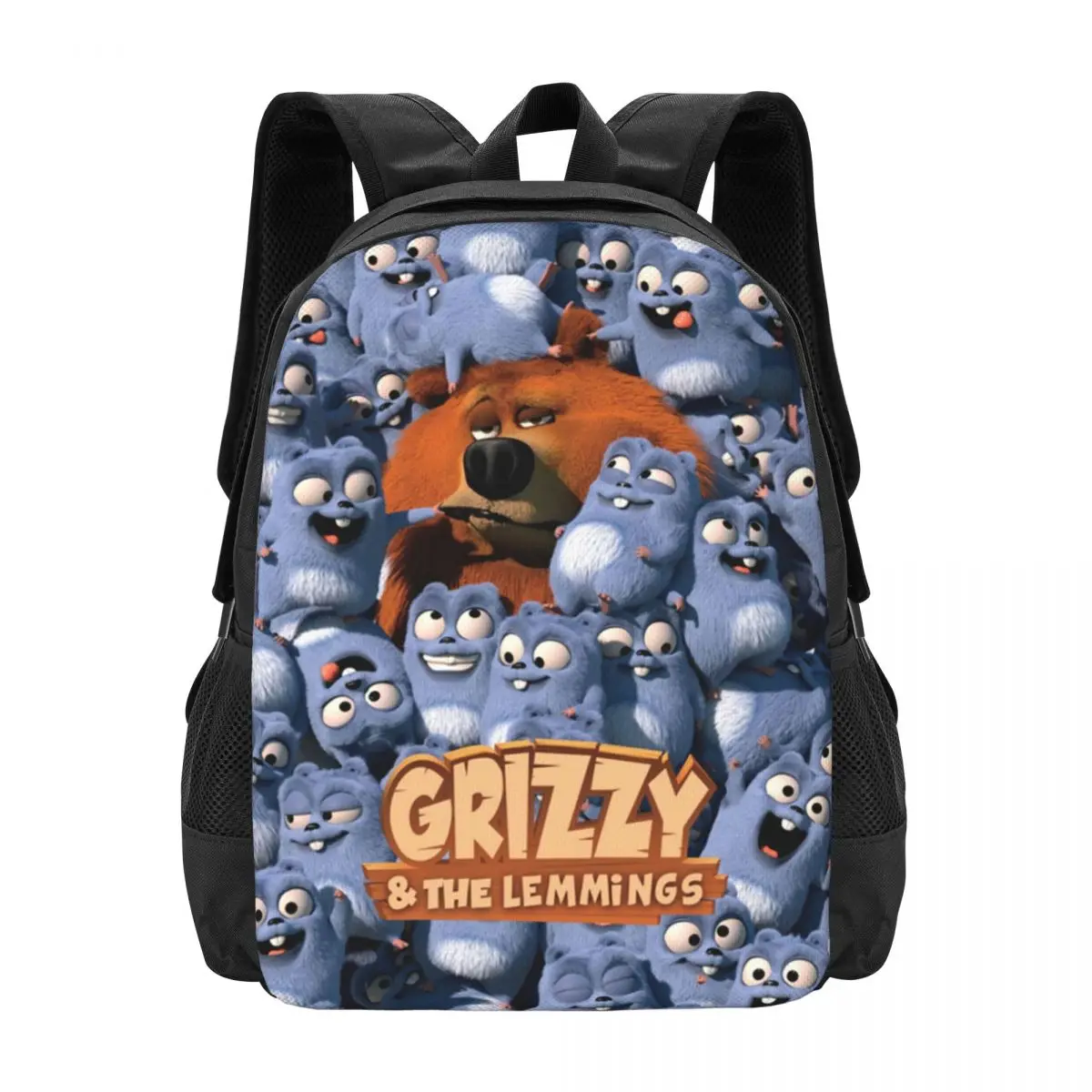 Grizzy N Lemmings Travel Laptop Backpack, Business College School Computer Bag Gift for Men & Women