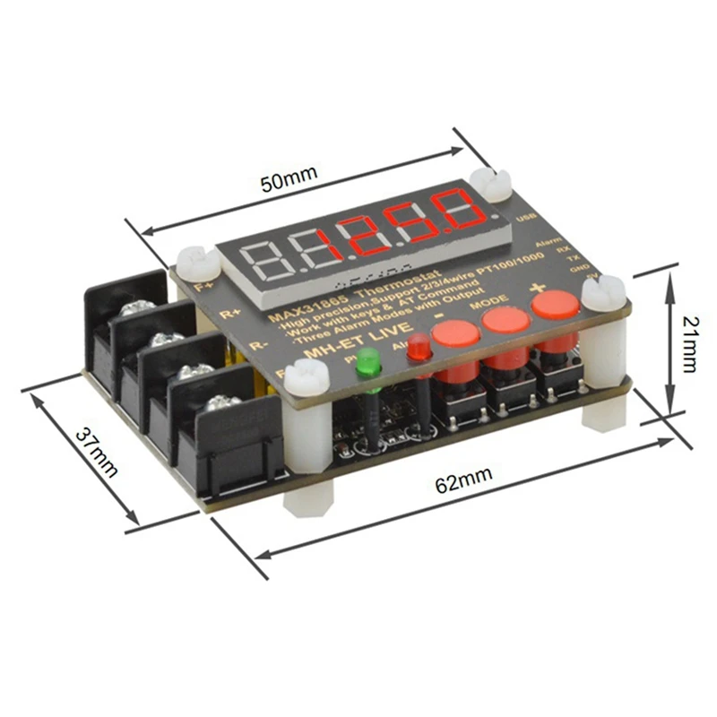 A elevada precisão isolou o módulo do coletor da temperatura, termostato MAX31865, porto PT100 Output o software informático
