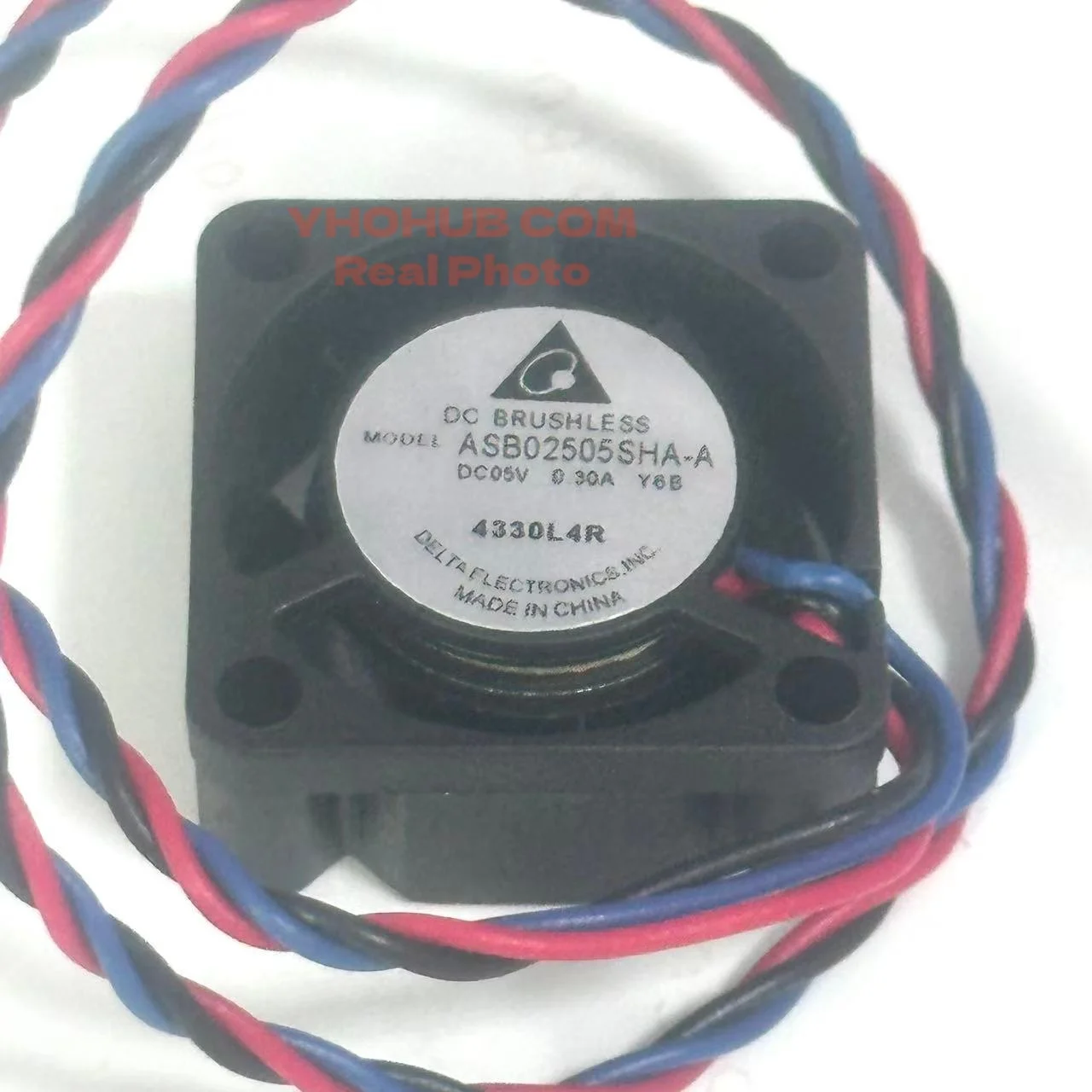Delta Electronics ASB02505SHA-A Y68 DC 5V 0.30A 25x25x10mm 3-Wire Cooling Fan