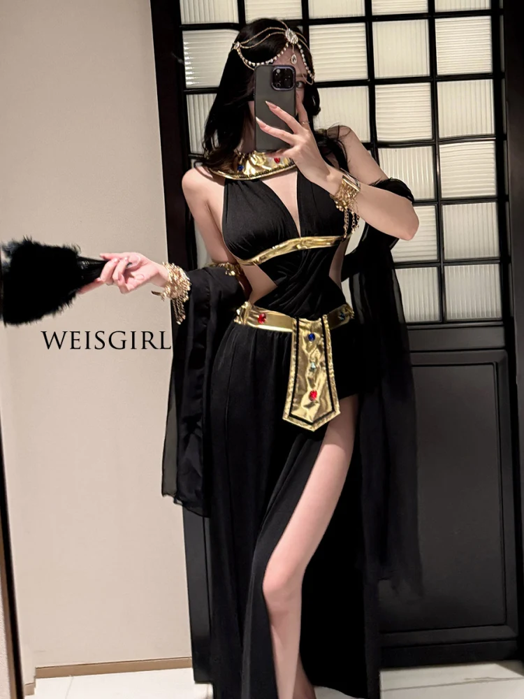 

Exotic Oriental Dance Girl Cosplay Sexy Aladdin Goddess Belly Dance Costume Stage Performance Women's Ethnic Fashion Clothing
