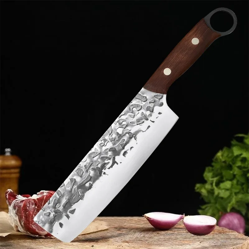 Handmade Forged Meat Cleaver Fruit Slicing Knife Stainless Steel Kitchen Knife Chef Butcher Boning Knives Fish Knife