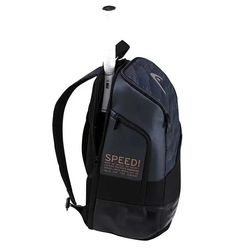 Cabeça Djokovic Series Mochila de tênis, bolsa de esportes masculina e feminina, mochila de badminton, compartimento de sapato independente, pacote 1-2