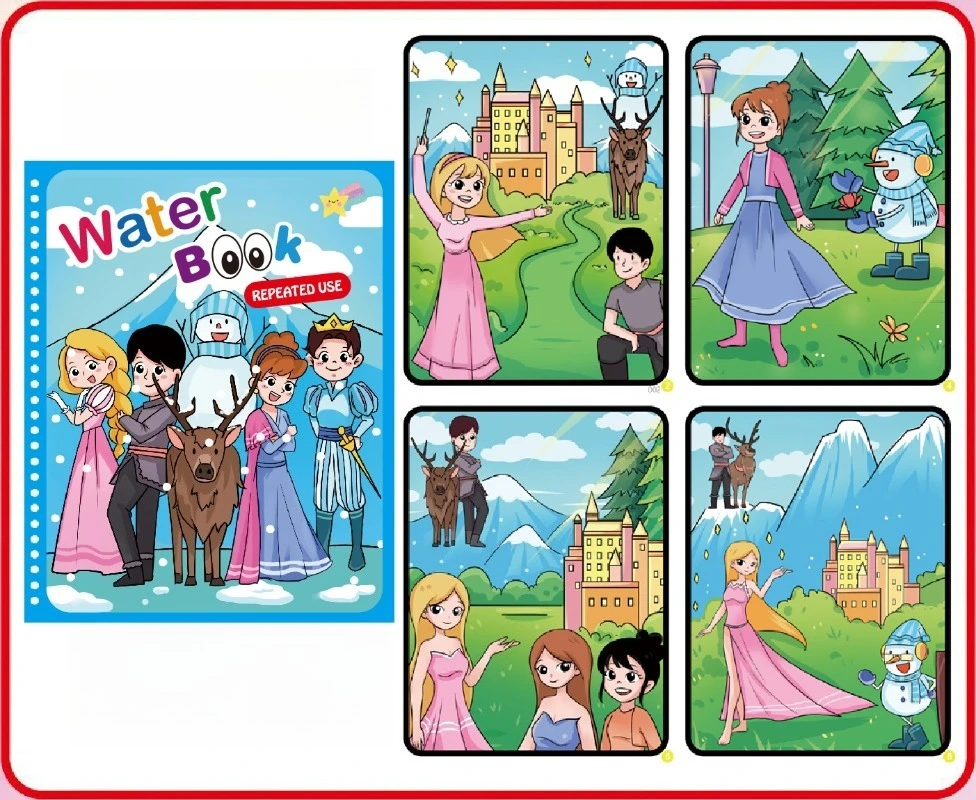 Livre de peinture à l'eau pour enfants, puzzle magique, graffiti à plusieurs reprises, livre de peinture fait à la main, coloriage de la maternelle peut être réutilisé