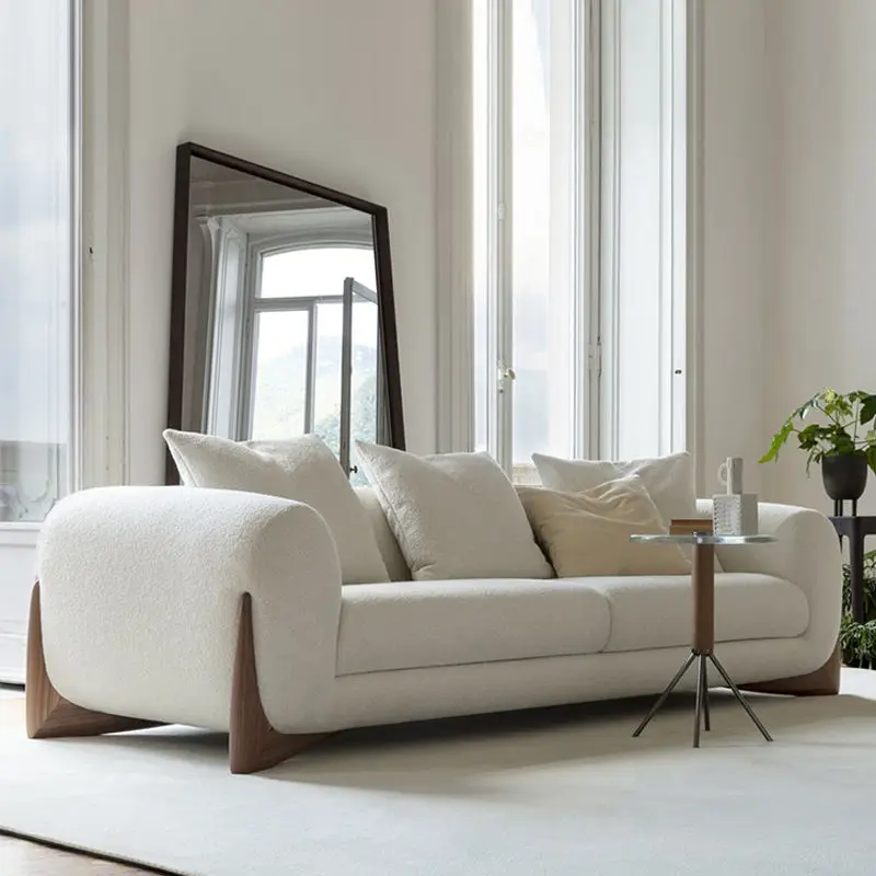 Modern Living Room Sofa Set With Comfort Cushions And Synthetic Leather Upholstery For Family Seating And Home Lounge Use