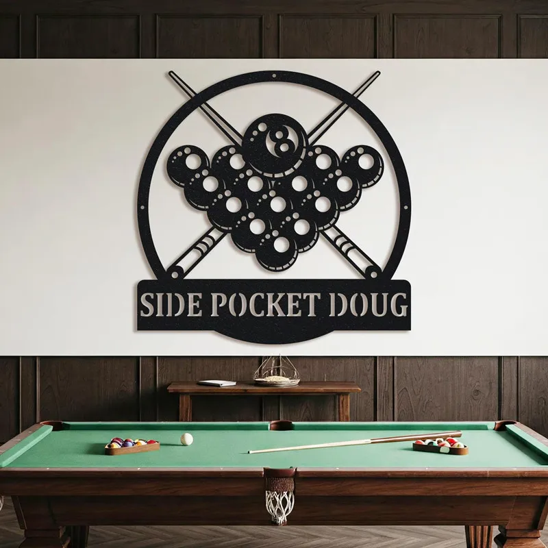 Billiards Snooker Vinyl Wall Sticker Pool Room Logo Poster Living Room Home Billiards Wall Window Decoration Art Modern Decal