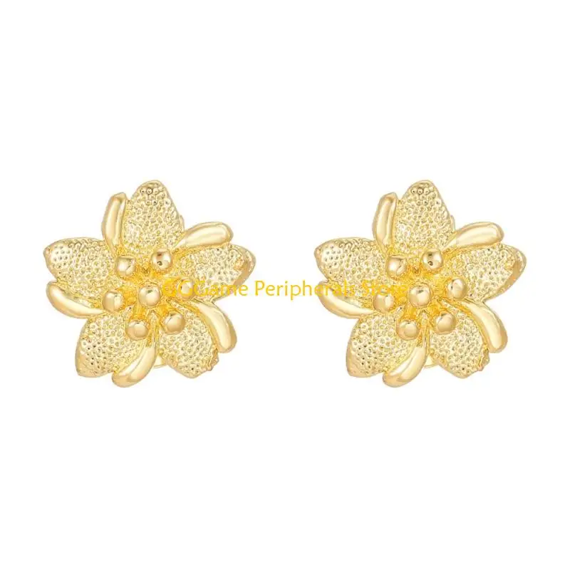 

U55B Elegant Flower Shaped Headphone Buckles Clip On Attachment For FreeClip 1 2 Zircons Embellishment