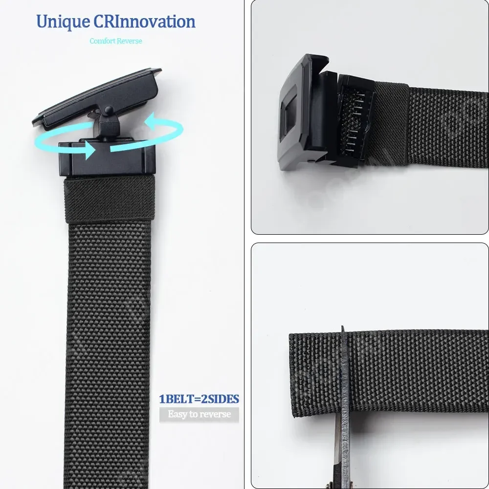 Men Belts Automatic Buckle Tactical Belt Women Fashion Canvas Belts Male Outdoor Fashion Designs Military Belts for Women