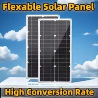 Solor Panel Flexible Power Bank Solar Cell Kit 12V-18V Controller Solar Plate For Solar Camping RV Car Fast Battery Charger