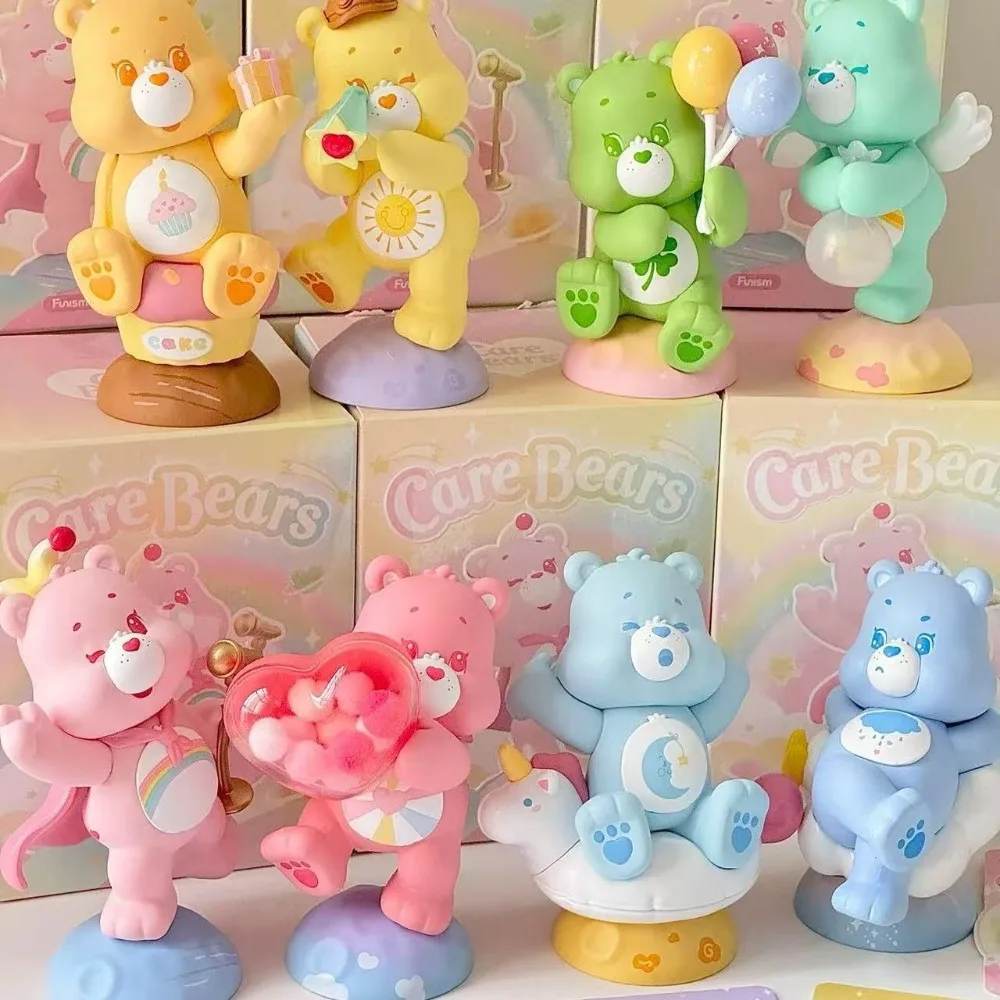 FUNISM Care Bears Little Things Series Cubby Face Blind Box Action Figure Leuk cadeau voor kinderen Verjaardagsfeestje Series Blind Box