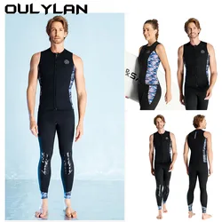 NEW 3MM Sleeveless Diving Top for Women Men 2MM Diving Pants Professional Diving Suit Warm Snorkeling Surfing Wetsuit