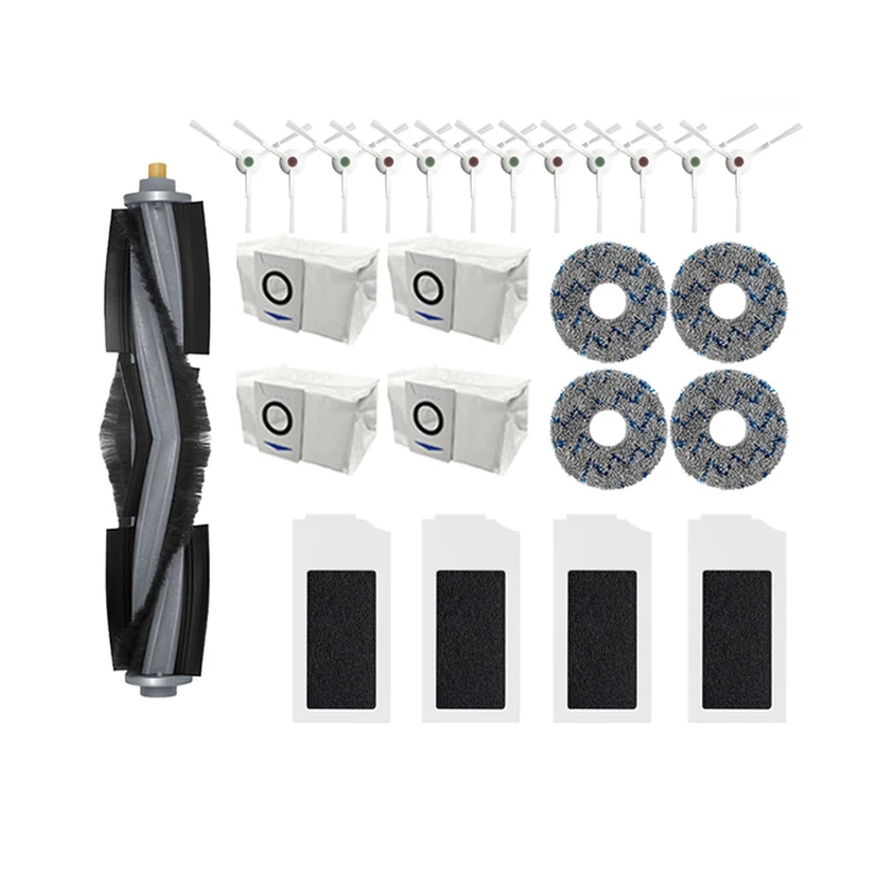Neue hepa filter seiten bürste haupt bürste mop tücher für ecovacs deebot x1 turbo omni t10 omni staubsauger teile zubehör