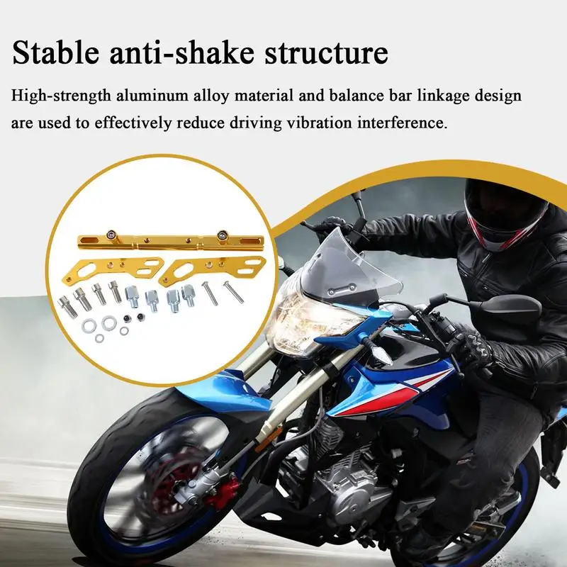 

Handle Bar Extension For Motorcycle Motorcycle Mirror Seat Crossing Bar Strengthen Aluminum Motorbike Accessories For Daily