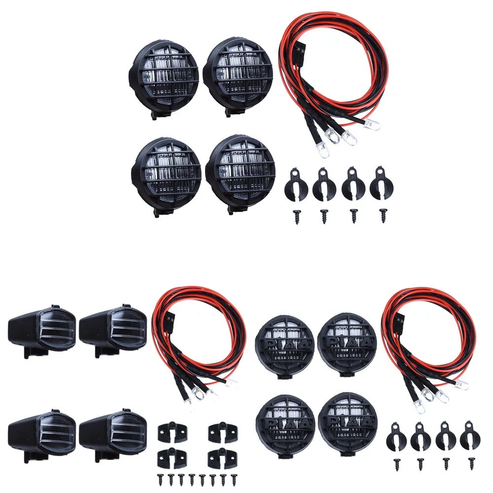 ضوء أبيض مع ظل مصباح لـ Traxxas Hsp ، ملحق زاحف بالتحكم عن بعد ، قطع غيار سيارة C ، 24